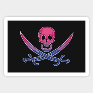 Bisexual Pirate Pride (darkMode) Sticker